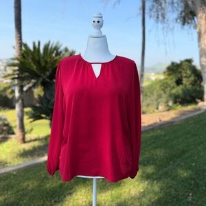 Maurices Leighton Red Blouse